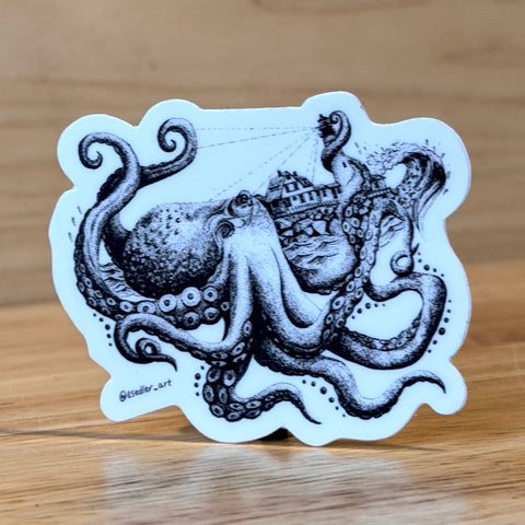 Octopus Sticker by @esedler_art