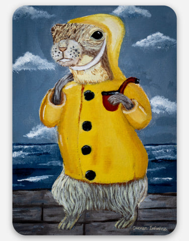 Painting of Patrice Sticker by Carmen, Age 14