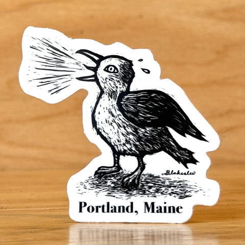 Screaming Seagull Sticker by @danblakesleemusic