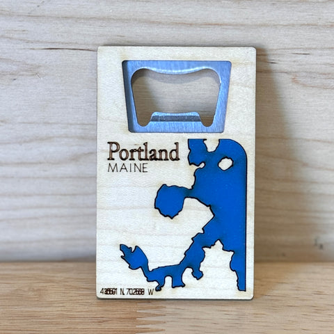 Portland Map Magnetic Bottle Opener - @madeandassembled