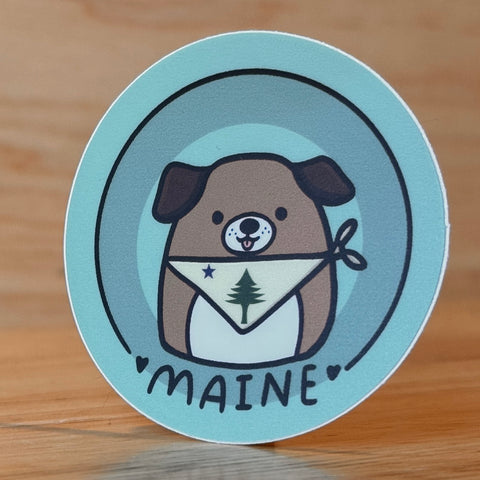 1901 Dog Bandana Sticker by @2birds1pencil