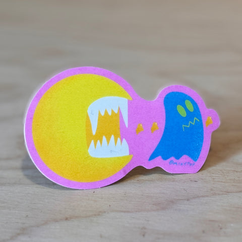 Ghost Chaser Sticker by @mikepop