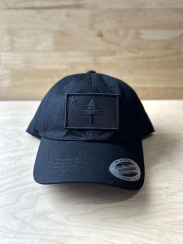 1901 Flag Black Patch Dad Hat