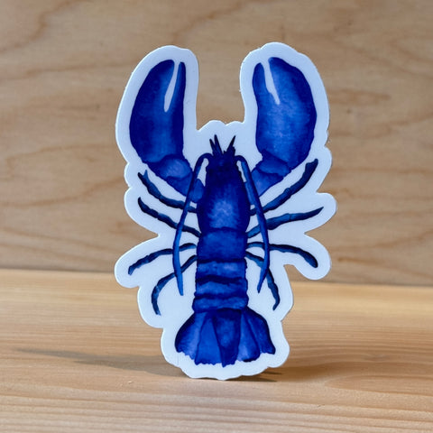 Blue Lobster Sticker by @scribblesanddoodlez