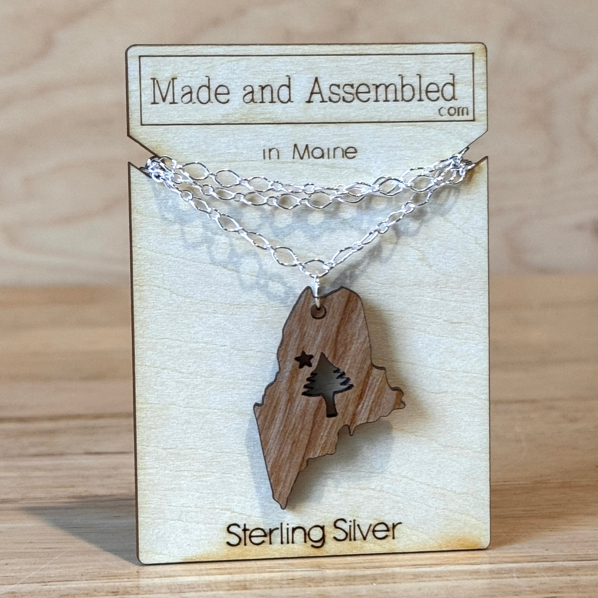 Wooden Earrings by Made and Assembled