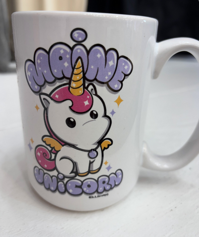 Blueberry the Maine Unicorn Mug @D_S_Edwards
