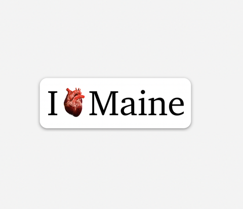 I Heart Maine Sticker by @themainesouvenirshop