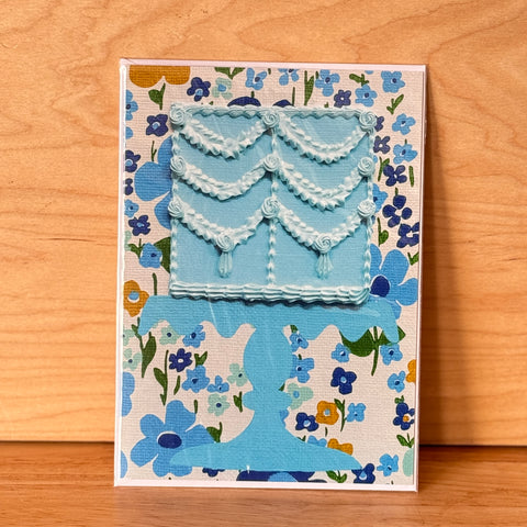 Cake Card Blue @juliekgray