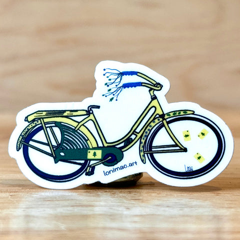 1901 Flag Bicycle Sticker by @lonimac.art