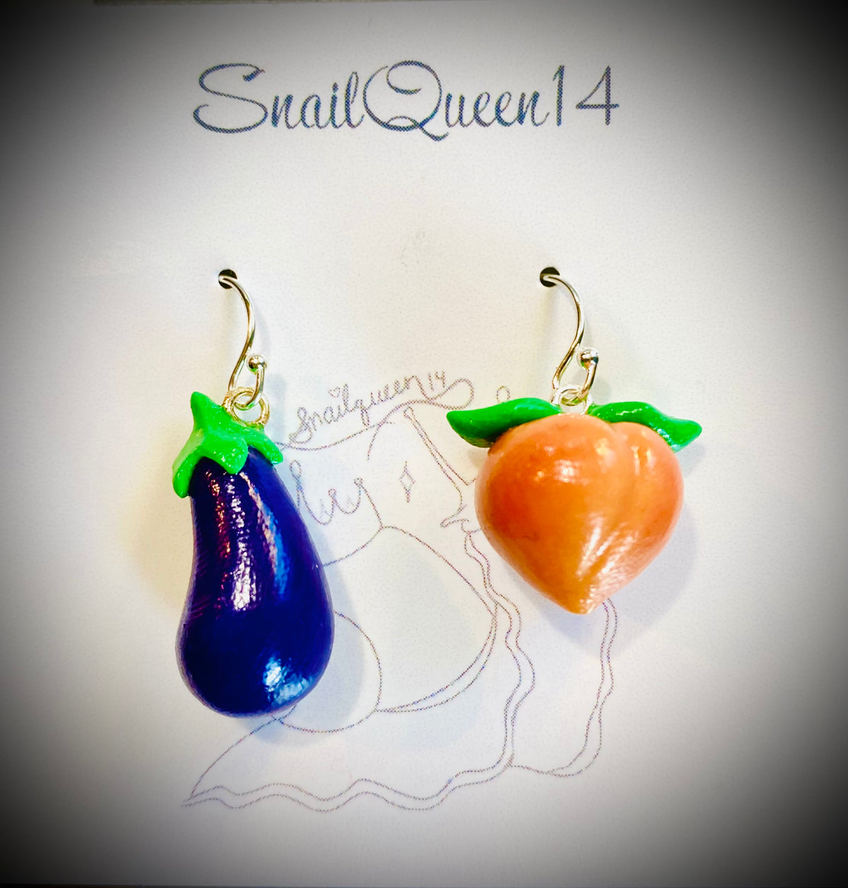 Earrings by Robin Carlson @snailqueen14