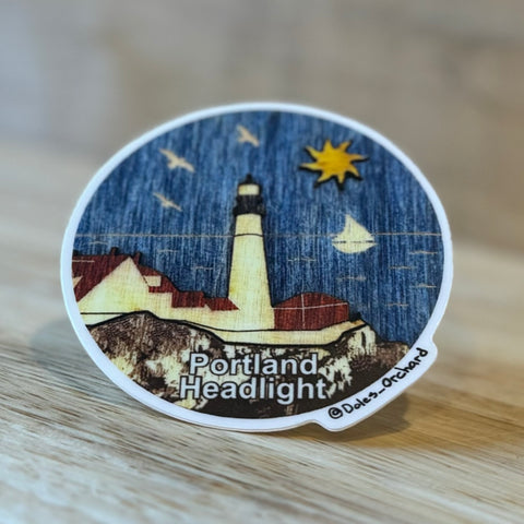 Portland Headlight Daytime Sticker by @doles_orchard