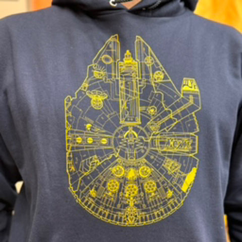Maine-ennium Falcon Hoodie @lonimac.art