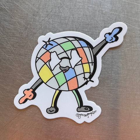 Maine Disco Ball Sticker - @goosepoop207