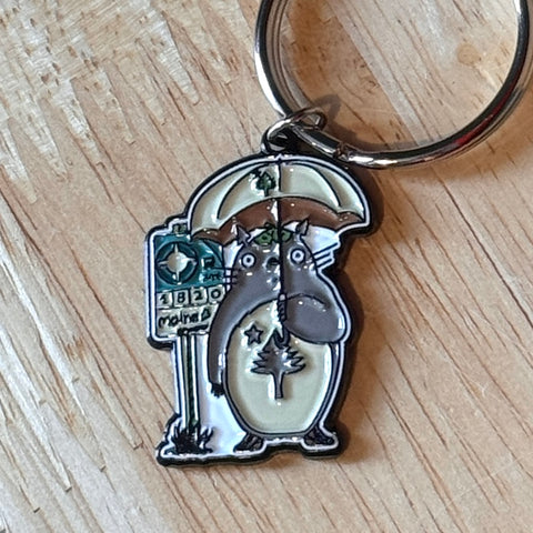 Bus Stop Umbrella Keychain @mikepop