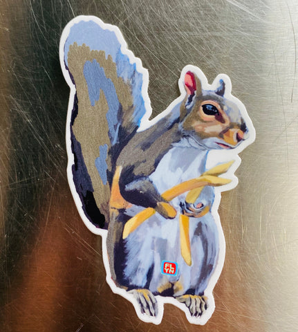 FLYN - Squirrel Fries JUMBO 4 Inch Sticker @flyncostello