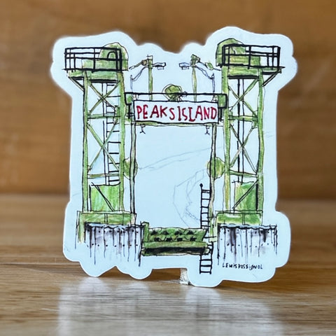 Peaks Island Sticker by @lewisrossignol