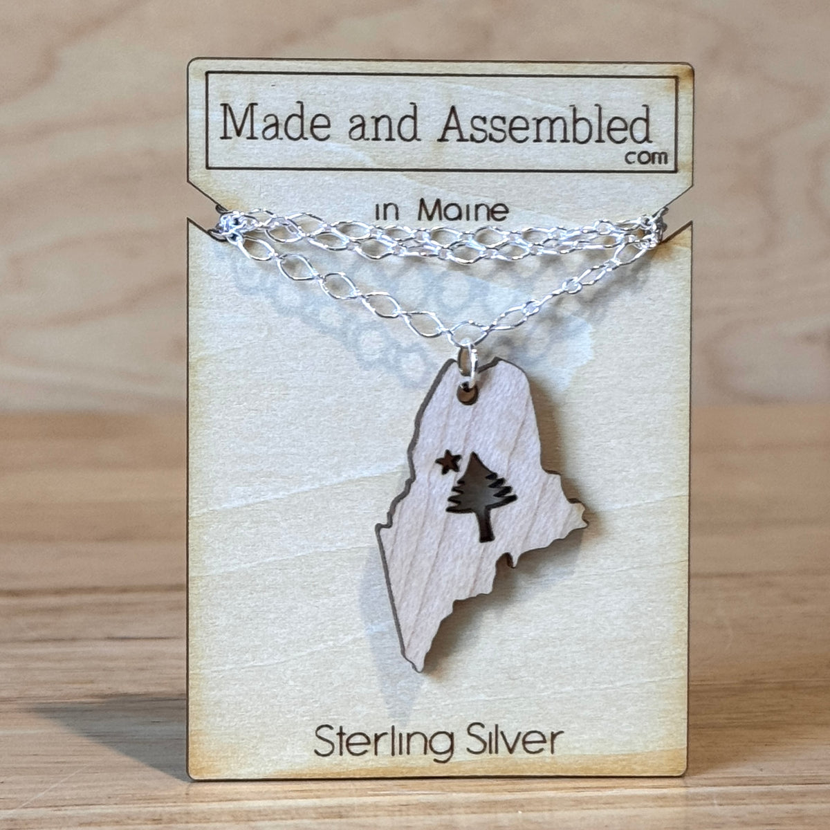 Wooden Earrings by Made and Assembled