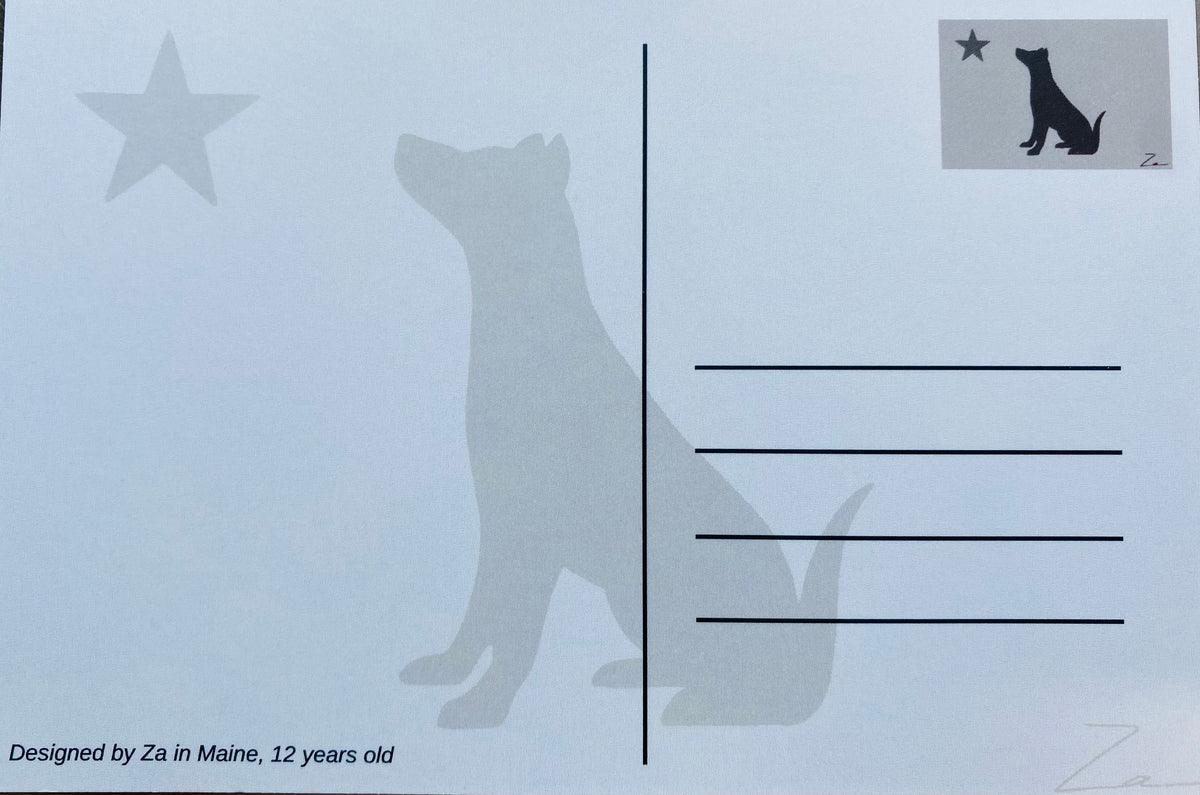 1901 Dog Postcard by Za, Aged 12