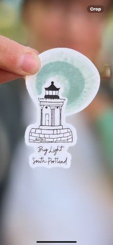 Bug Light South Portland Sticker by @23rd_and_maine