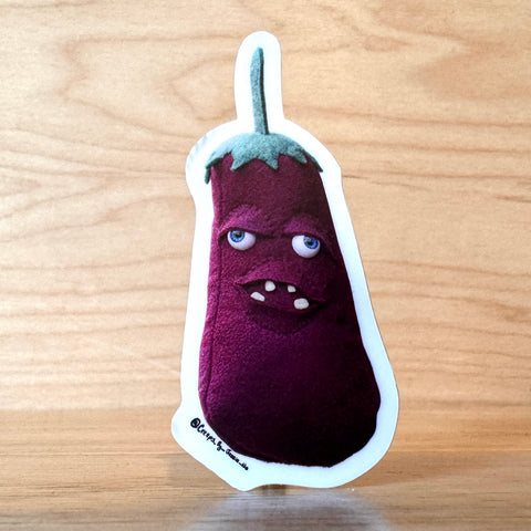 Eggplant Sticker by @creeps_by_jesse_no