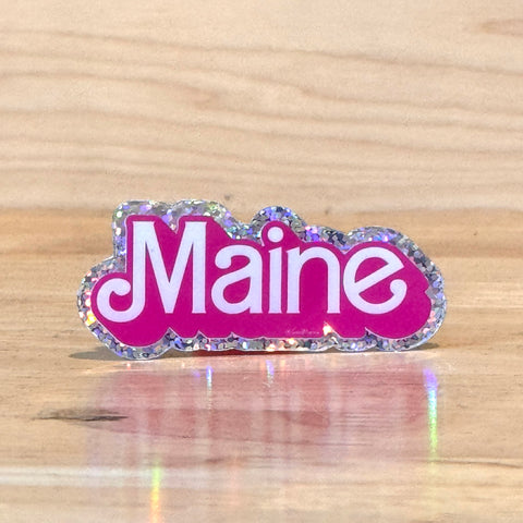 Girly Pop Maine Sticker by @themainesouvenirshop