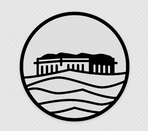 Fort Gorges Sticker by @henrythomasart