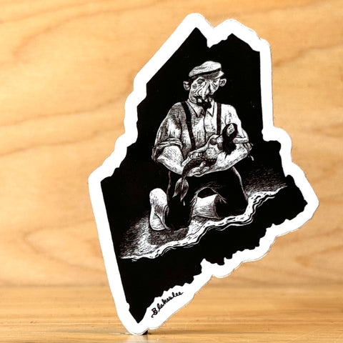 Mermaid Maine Sticker by @danblakesleemusic