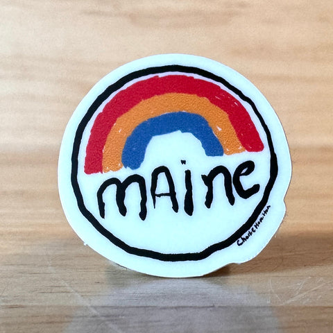 Charlie's Maine Rainbow Sticker by Charlie Hamilton