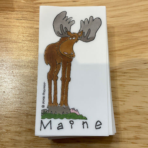 Moose Sticker by Mike Prevost