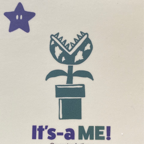 1901 It's A ME Sticker by @monstersbythesea