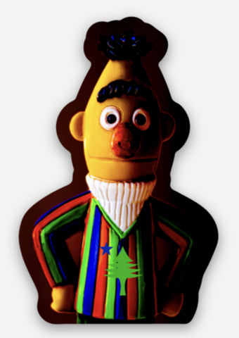 Bert in Maine Sticker by @themainesouvenirshop