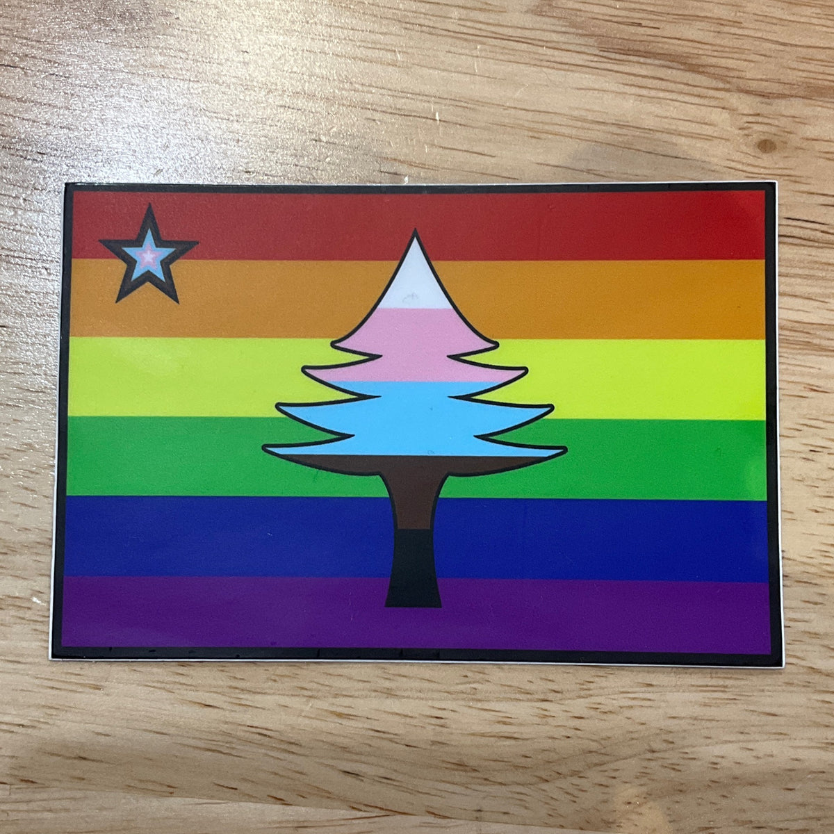 1901 Flag Pride Sticker (Large) by @_hcdesign_