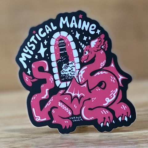 Mystical Maine Sticker by @cursedluver