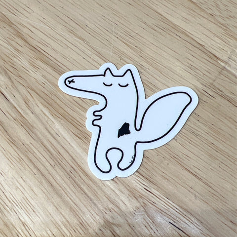 Fox Sticker by @lonimac.art