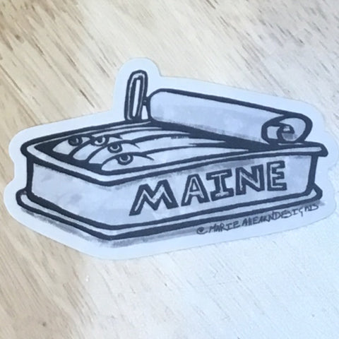 Sardine Sticker by @marieahearndesigns