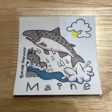 Trout Sticker by Mike Prevost