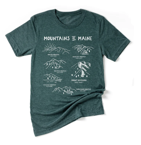 Mountains of Maine Tee @hillsandtrails