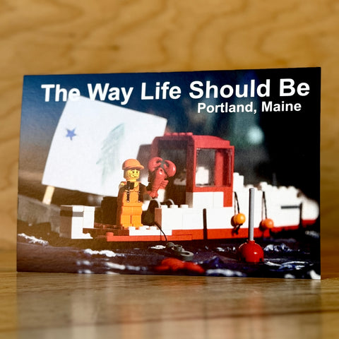 The Way Life Should Be Brick Postcard by Carter at age 9