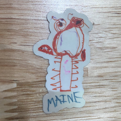 Hand Drawn Lobster Sticker