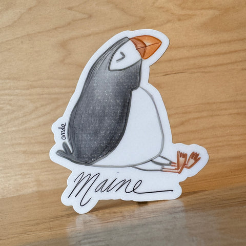 Puffin Relaxing Sticker by Ande Lynch