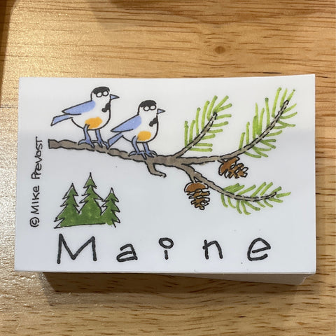 Chickadee Sticker by Mike Prevost