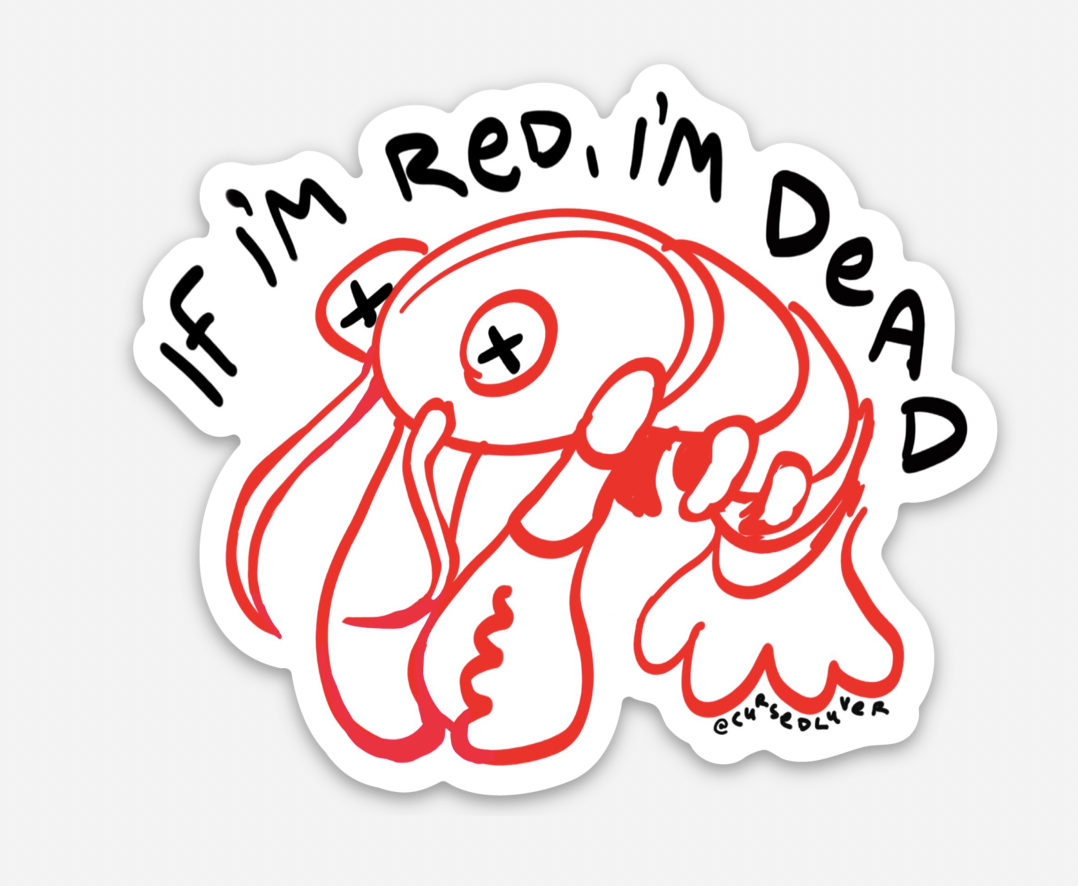 Red Dead Sticker @cursedluver