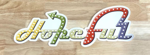 Hopeful Window Cling  by Charlie Hewitt