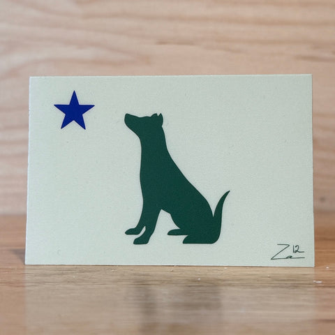 1901 Dog Sticker by Za, Aged 12