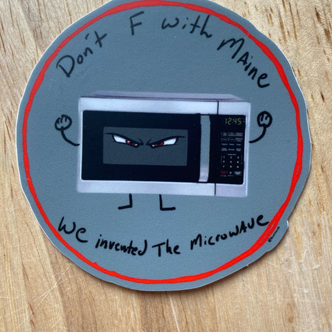 Microwave Sticker by Sticker by @themainesouvenirshop