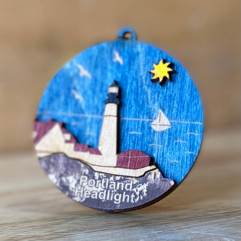 Portland Headlight Daytime Ornament @madeandassembled