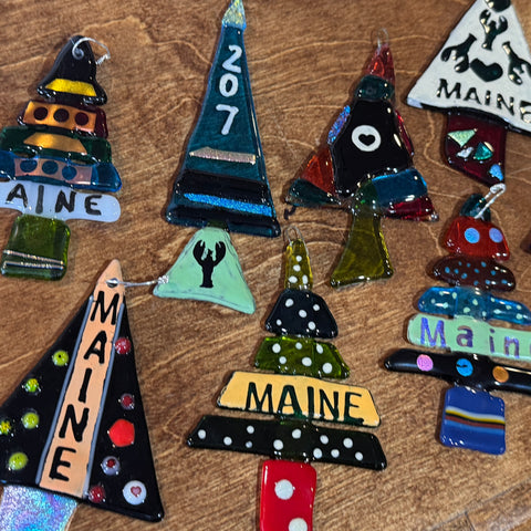 Glass Tree Ornaments