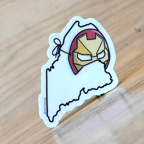 Iron Maine Sticker by @Forthouse