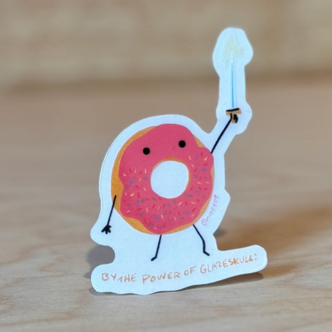 Glaze Skull Sticker by @mikepop
