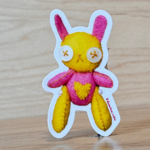 Strawberry Lemonade Bunny Sticker by @diminutive.craft